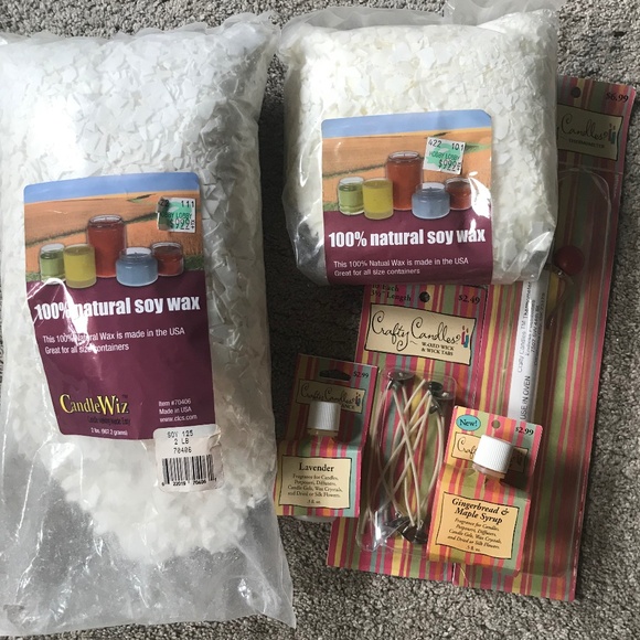 🌻Natural Soy Wax, Waxed Wicks & Fragrance Candle Making Set - Picture 1 of 10